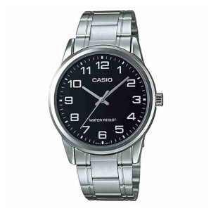 Casio MTP-V001D-1B Simple Black Numeric Dial