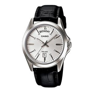 Casio MTP-1370L-7A Analog Black Leather Band Watch For Men’s