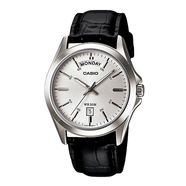 Casio MTP-1370L-7A Analog Black Leather Band Watch For Men’s