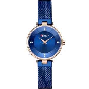 Curren 9031-RS BLUE Mesh Chain Women Watch