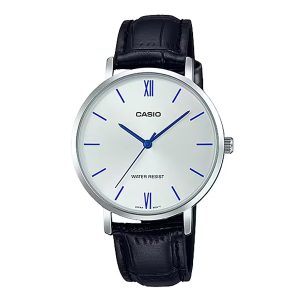 Casio LTP-VT01L-7B1 Leather Strap Woman Watch