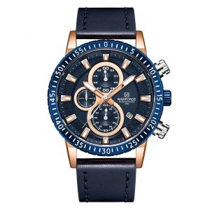 NaviForce 8003 Rose Black Blue men's watch