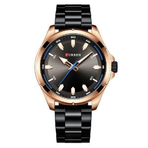 Curren 8320 Rose Gold Black Men's Watch