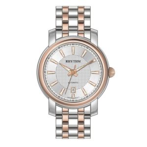 Rhythm A1103S04 Two Tone Rose Gold Chain Automatic Watch For Men’s