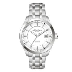 Rhythm A1302S01 Silver Chain & White Dial Automatic watch FOr Men's