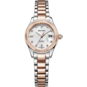 Rhythm A1404S04 Two Tone Chain Automatic Watch For Ladies